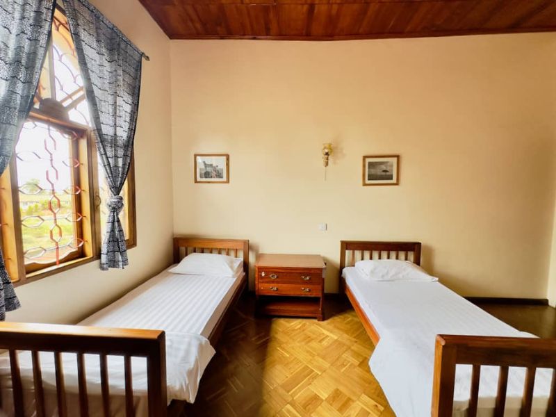 Une des chambres du logement à Arusha pour les volontaires de The Helping Zebra